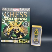 Eaglemoss Marvel Chess Collection Electro Chess Piece #13 w/ Magazine Black Pawn - £19.36 GBP