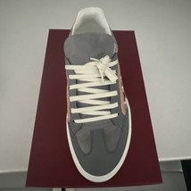 New Authentic Salvatore Ferragamo Men Borg Low Top Fashion Sneakers 8 1/2 $890 - £524.05 GBP