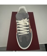 New Authentic Salvatore Ferragamo Men Borg Low Top Fashion Sneakers 8 1/2 $890 - $653.57