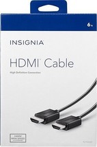Insignia- 6&#39; HDMI Cable - Matte Black NEW - $24.69
