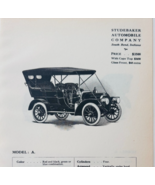 1908 Studebaker Motor Company Model A Catalog Advertisement Automobilia ... - $561.45 MXN