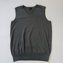 H&M RN#0101255 Men's Gray V-Neck Cotton Pullover Vest Size Medium image 12