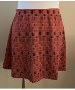 jamie sadock Orange Brown Crinkle Pull-On Golf Skirt Womens Size Medium NWT - £13.83 GBP