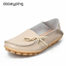 New Moccasins Women Flats Autumn Woman Loafers Genuine Leather Female Shoes Slip - £22.38 GBP
