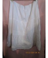 White Skirt WITH EYELET TRIM XL - €8,62 EUR