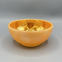 Vintage Fire King 17 Peach Luster 4.5&quot; Ice Cream Cereal Bowl - £6.68 GBP