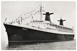 rp03792 - French CGT Liner - France , built 1961 - print 6x4 - $2.80