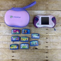 Pink/Purple Leapfrog Leapster 2 Handheld Learning Game System With 8 Gam... - $49.49