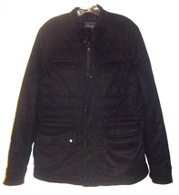 Zara Man Black Microsuede Jacket w/Lots of Front Pockets Sz L - £53.94 GBP