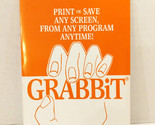 GRABBiT Users Manual With 3.50&quot; Disk &quot;Print or Save Any Screen From Any ... - $8.90