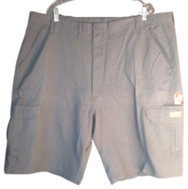 Wrangler Loose Fit Cargo Shorts Tech Pocket Gray Mens Size 44x10 100% Co... - $15.84