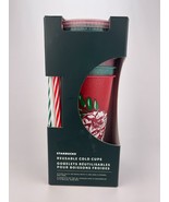 Starbucks Holiday Glitter Reusable Cold Cups 5 Pack 24 oz With Straws 2022 - £17.35 GBP
