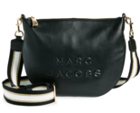 Marc Jacobs Flash Mini Hobo Flat Leather Crossbody Bag Pouch ~NWT~ Black - $371.25
