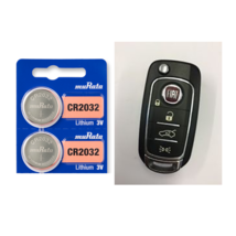 Fiat Keyfob Replacement Battery Murata CR2032 Lithium (2 Pack) + Tracking - $4.12