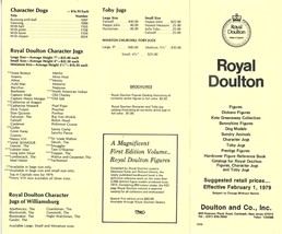 1973 Royal Doulton Figurines, Dickens Figures Price List - $5.90