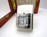 Time Lite Light Pocket Watch Clock running Zippo 2003 MIB Rare - £194.59 GBP