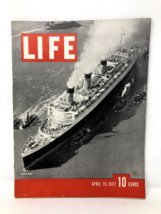 Life Magazine April 19, 1937 Queen Mary Ship on Cover Vintage Antique Gift - £25.17 GBP