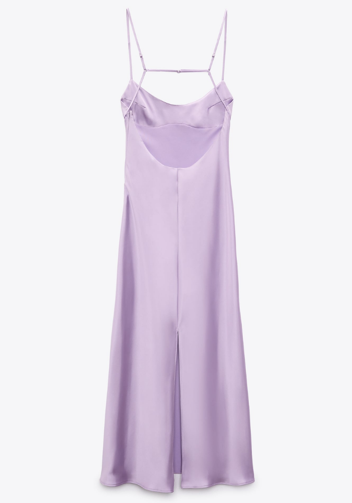 Zara Bnwt New. Lilac Midi Satin Slip and 50 similar items