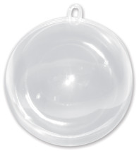 Plastic Ornament Hanging Ball 100mm - £13.64 GBP