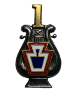 1st BRIGADE, MUSICIAN, BAND, PENNSYLVANIA NATIONAL GUARD, CAP BADGE, ENL... - €38,71 EUR