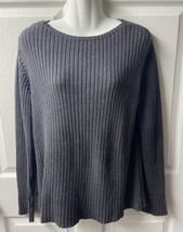 Lauren Ralph Lauren Long Sleeved Boat Neck Sweater Womens Size Large Gre... - £20.20 GBP