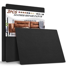 3Pcs Leather Patch For Furniture, 8.3 X11 Inch Self Adhesive Leather Rep... - £17.37 GBP