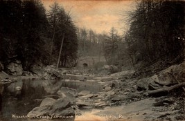 Wissahickon Creek Fairmount Park Philadelphia PA Rotograph 1907 UDB Postcard 58 - £3.16 GBP