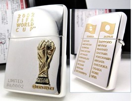 FIFA World Cup Korea Japan Limited No.0002 Zippo 2001 Unfired Rare - £113.27 GBP