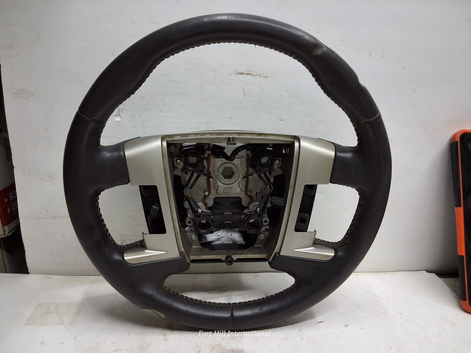 09 10 11 12 Ford Flex black leather steering wheel some flaws see photos... - $44.54