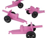 Timmee M3 Artillery - Pink 4Pc Plastic Army Men Cannon Playset - Made In... - £27.25 GBP