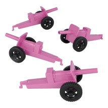 Timmee M3 Artillery - Pink 4Pc Plastic Army Men Cannon Playset - Made In Usa - £25.81 GBP