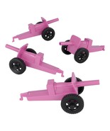 Timmee M3 Artillery - Pink 4Pc Plastic Army Men Cannon Playset - Made In... - £26.85 GBP