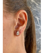 2 Ct Total IGI CERTIFIED E/VVS2 PearCut Lab Grown Diamond Stud Earrings ... - $2,067.24 CAD