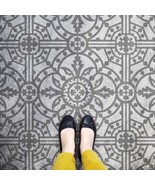 Hampton Patio Stencil - Large Cement Stencil for Patio Makeover - Reusab... - $58.95