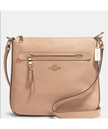 NEW Coach Pebble Leather MAE Crossbody in 34823 TAUPE Color - $258.60 CAD