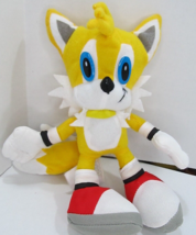 Toy Network Sonic the Hedgehog Tails 9&quot; Plush Yellow Plastic Eyes Sonic Project - £22.55 GBP
