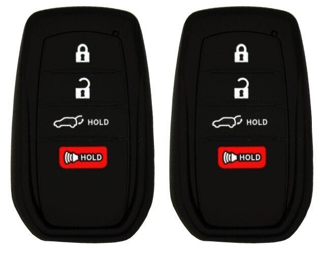 2 Pack Keyless Entry Rubber Key Fob Remote Cover Fits Toyota 2023 2024 2025 - $16.03