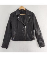 Pleather Women&#39;s Jacket Black Divided Size 10 - £27.24 GBP