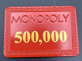 Monopoly Surprise Community Chest Red Certificate 500,000 Token Game Piece - $2.86