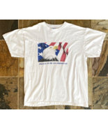 Proud To Be An American Eagle/Flag T Shirt Mens - White - L - M&amp;O - $19.18 CAD