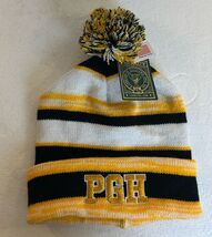 Legacy 92 PGH Pittsburgh Hat Pom Beanie Unisex Black &amp; Yellow Steelers, ... - €15,10 EUR