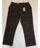 NEW Carhartt Men’s Double Knee Utility Work Pants Dungaree Brown Size 18... - $728.23 MXN