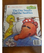 The Day Snuffy Had The Sniffles Little Golden Book (1988) - Sesame Street - $94.08 MXN