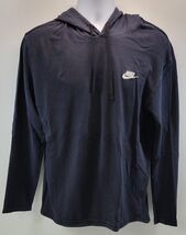D) Nike Men Black Pullover Cotton Hoodie Sweatshirt Large - €10,30 EUR