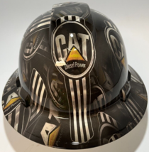 New Full Brim Hard Hat Custom Hydro Dipped Cat Diesel Power - £52.11 GBP