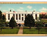 United States Post Office Salem Oregon OR UNP LInen Postcard N25 - $1.93