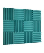 2&quot; Teal Acoustic Wedge Soundproofing Studio Foam Tiles 12 Pack - £30.68 GBP