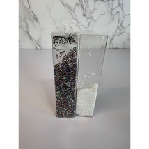 Preowned VTG Rainbow Multicolor &amp; White Snow Glitter Set Perfect for Cra... - $7.70