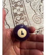 Replacement Mini Ballard Pool Ball 1.5&quot; Ball Number #4 Solid Purple 1.8 ... - $3.80