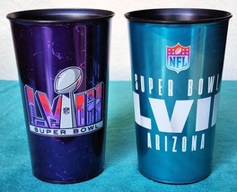 Super Bowl Lvii &amp; Lviii - Kansas City Chiefs - Authentic Stadium Game Cups Rare - £38.66 GBP